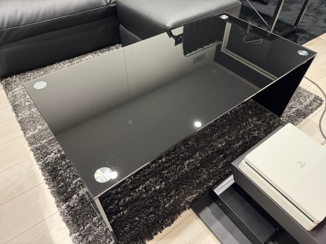 【期間限定価格！！】ローテーブル デスク ガラス ブラック【廃盤】