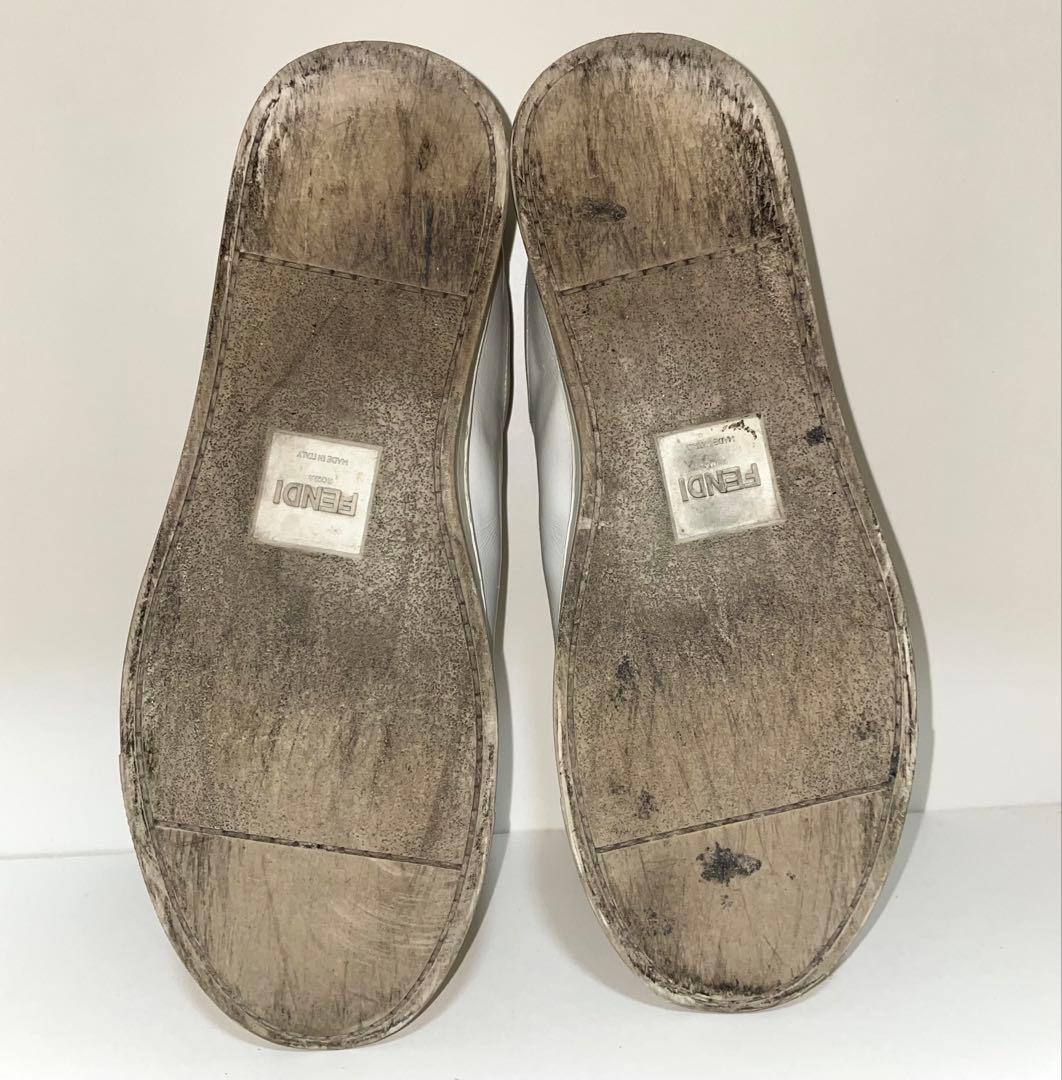 FENDI スカラップデザイン スニーカー　スリッポン