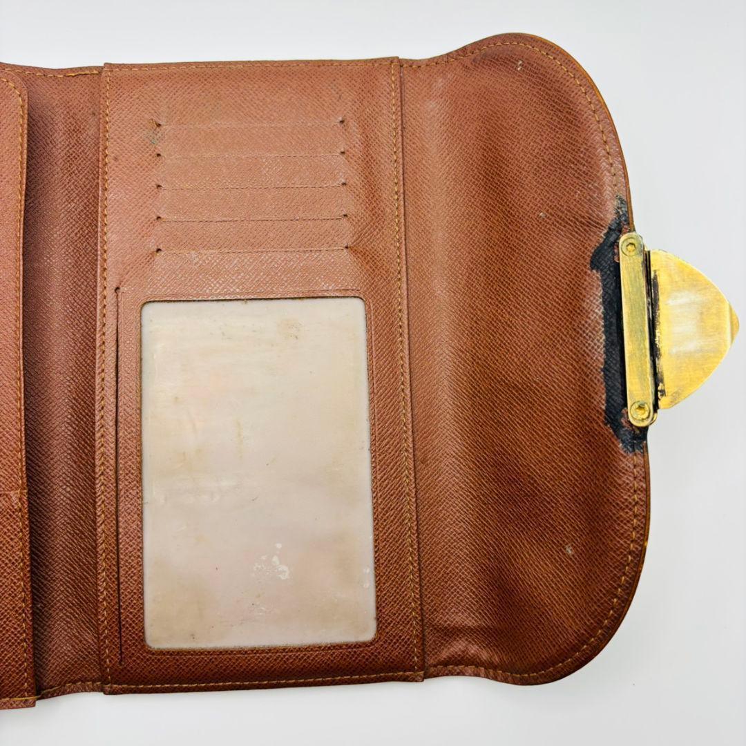 ルイヴィトン　ポルトフォイユ　三つ折り　財布　モノグラム　ウジェニ　リペア品