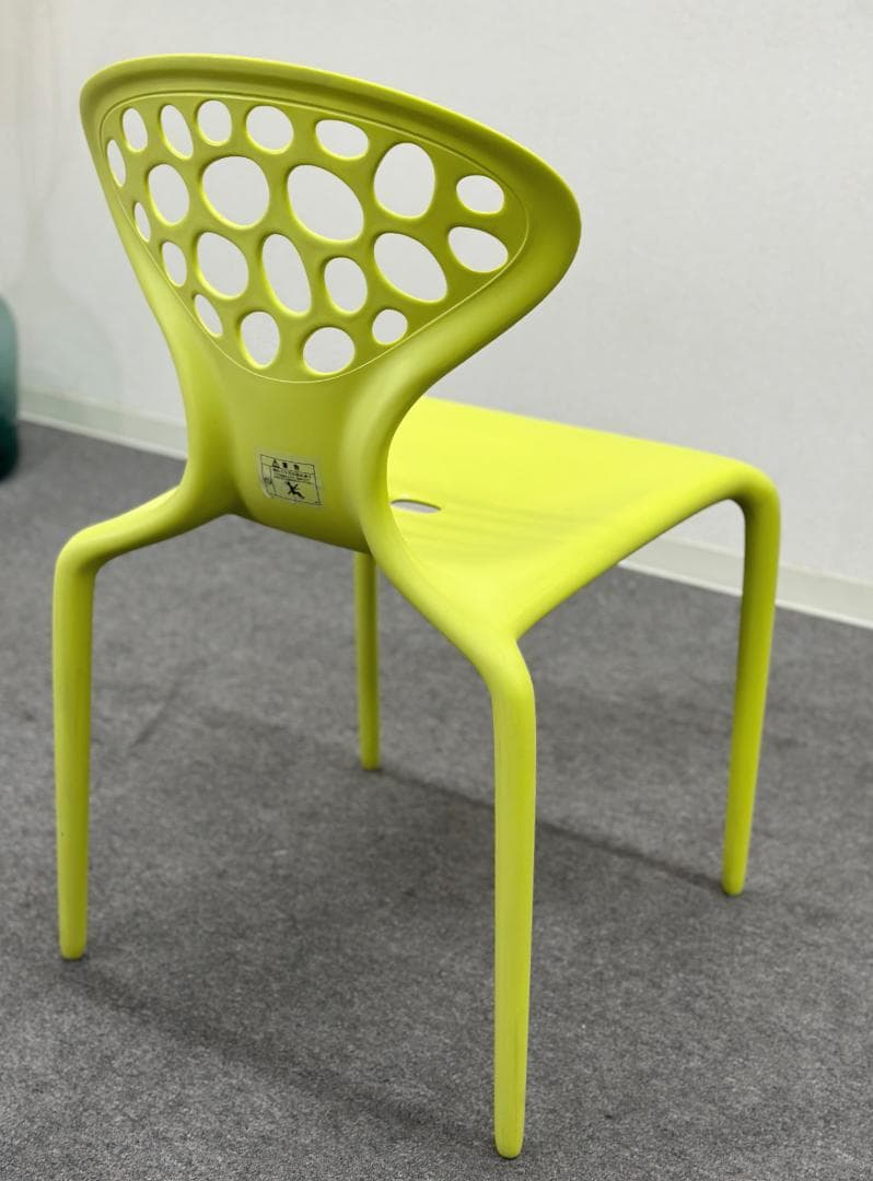 モローゾ■スーパーナチュラルチェア　ダイニング　ライムグリーン　屋外スタッキング