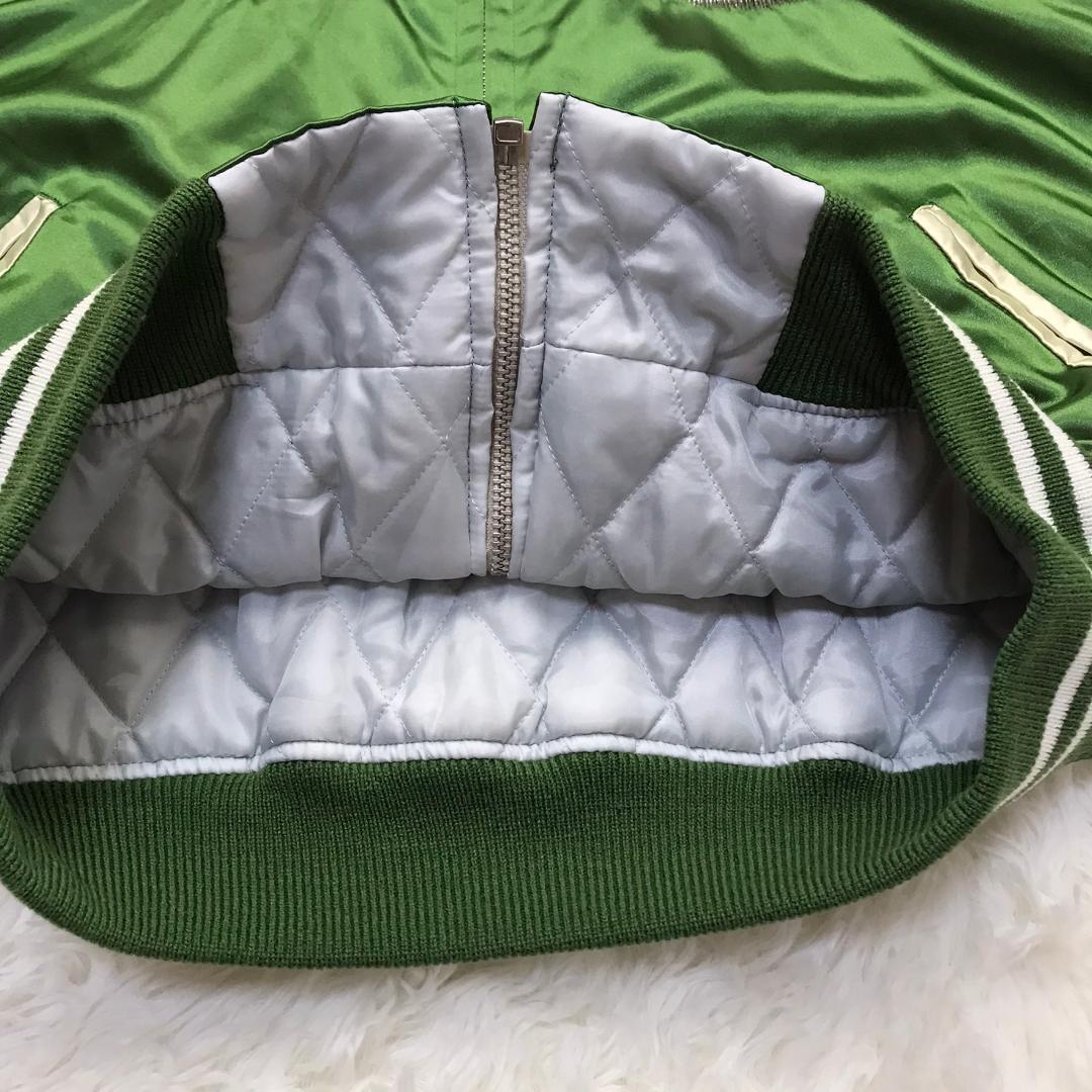 プリンス商会 白虎スカジャン 横須賀 YOKOSUKA 刺繍 サテン 中綿入り