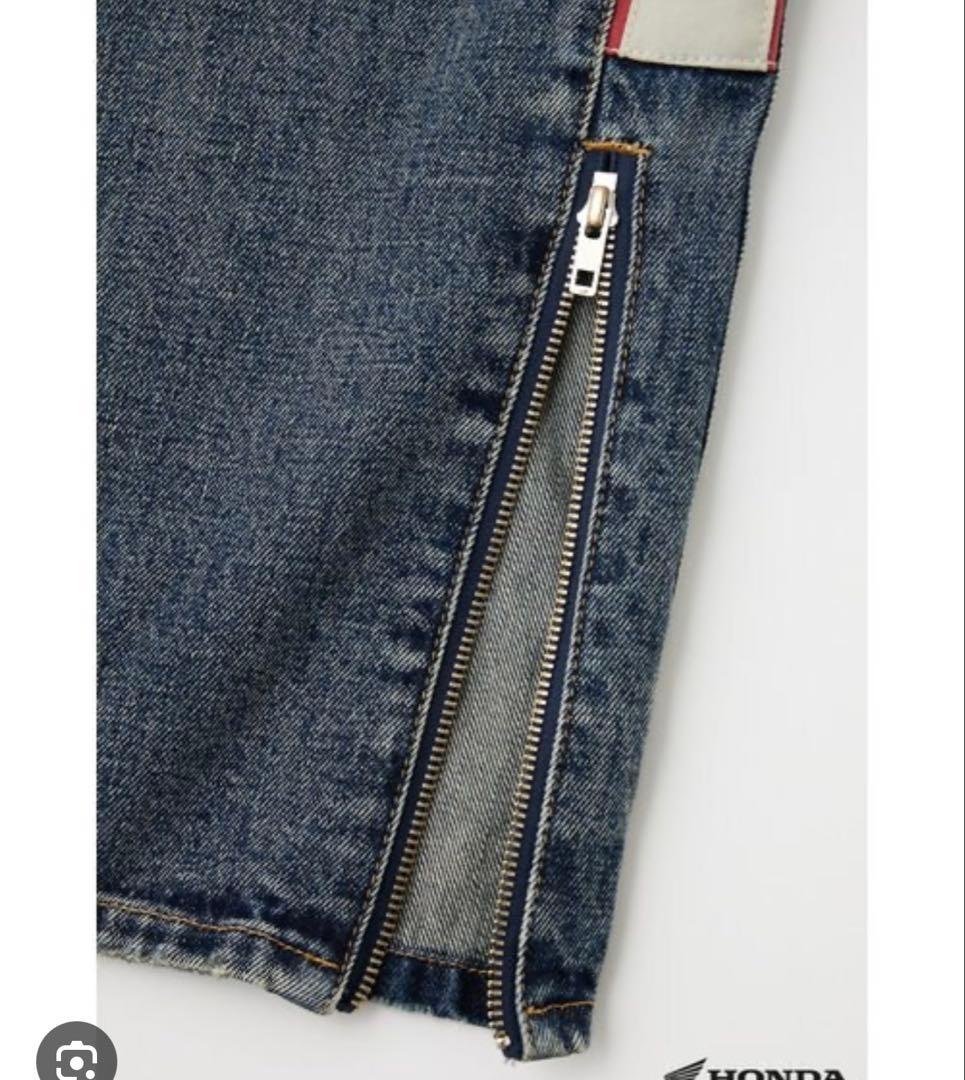 MOUSSY HONDA DENIM ワイドバギー サイズ0