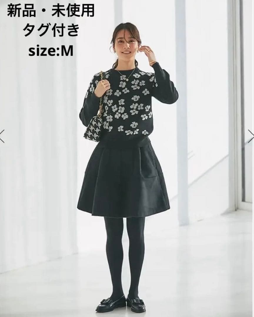 ハイウエストフレアキュロット(ブラック)Mサイズ