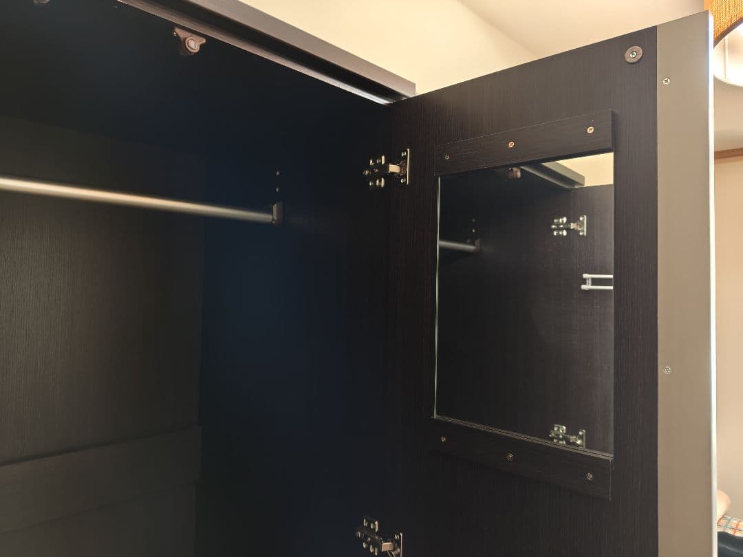 ニトリ ワードローブ（トラウト80DBR）