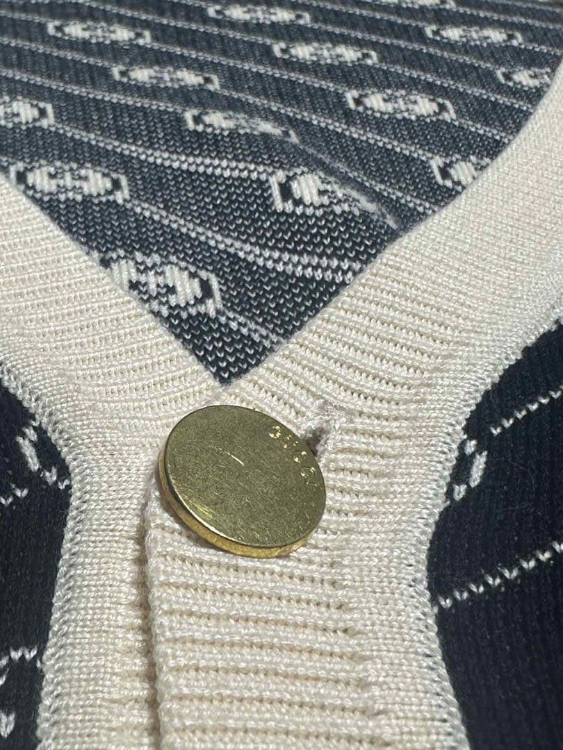 グッチ GG ダイアゴナル コットン＆シルク カーディガ