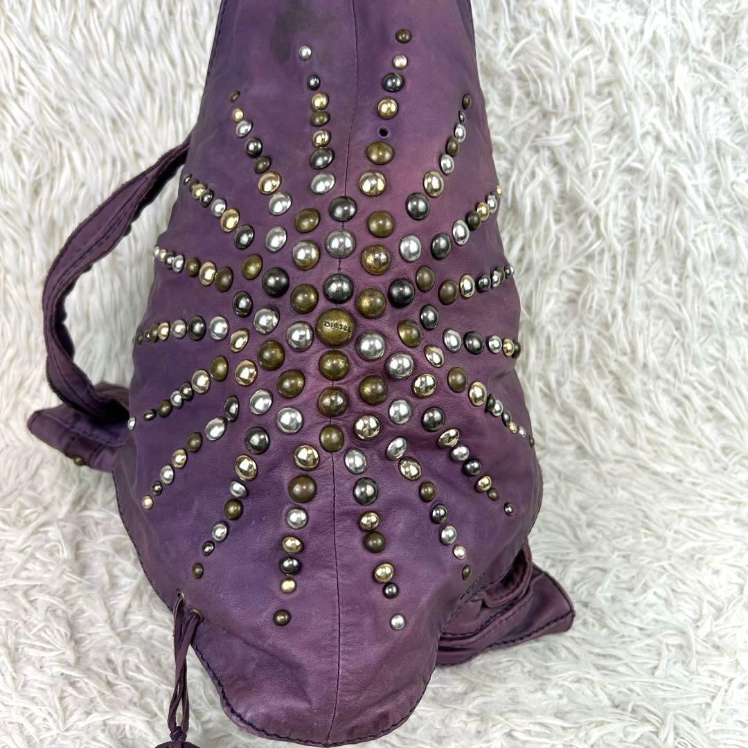 バッグ Archive DIESEL studs leather shoulderbag