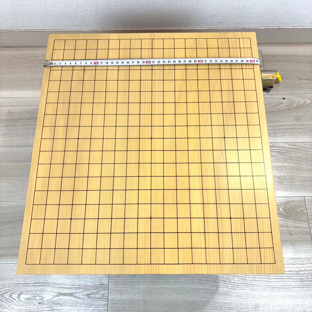 【美品】新榧　天地柾　碁盤蛤碁石号　碁笥セット 高級品　桐箱　碁盤へそ