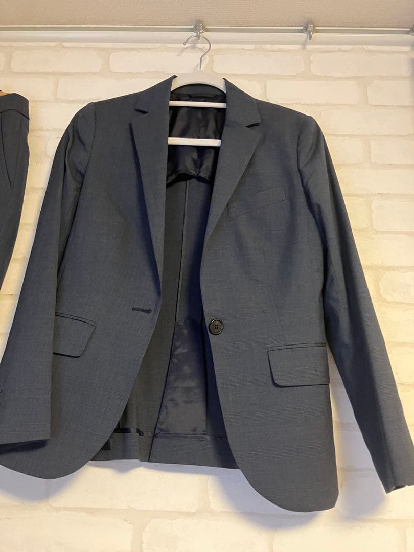 THE SUIT COMPANY ダークブルー チェックスーツセット