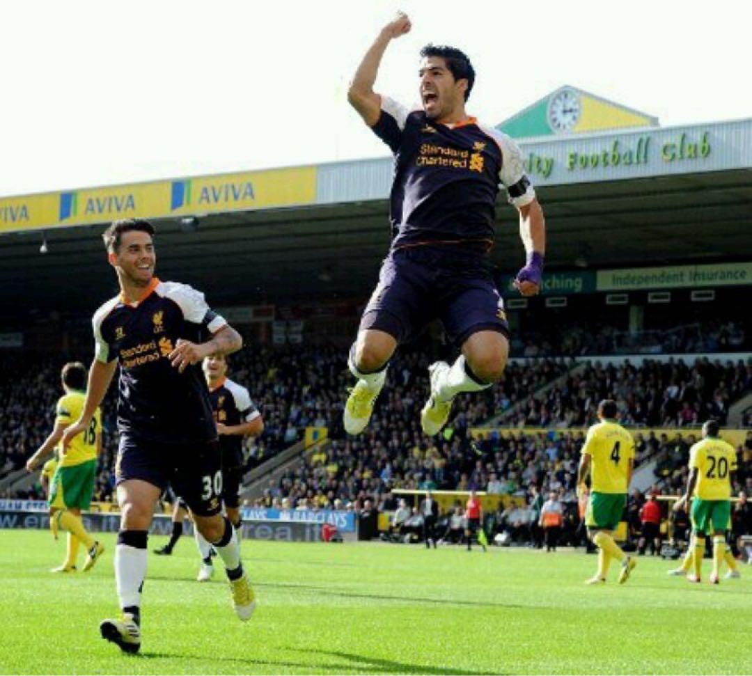 正規品 12/13 リバプール 3rd ユニフォーム スアレス Lサイズ