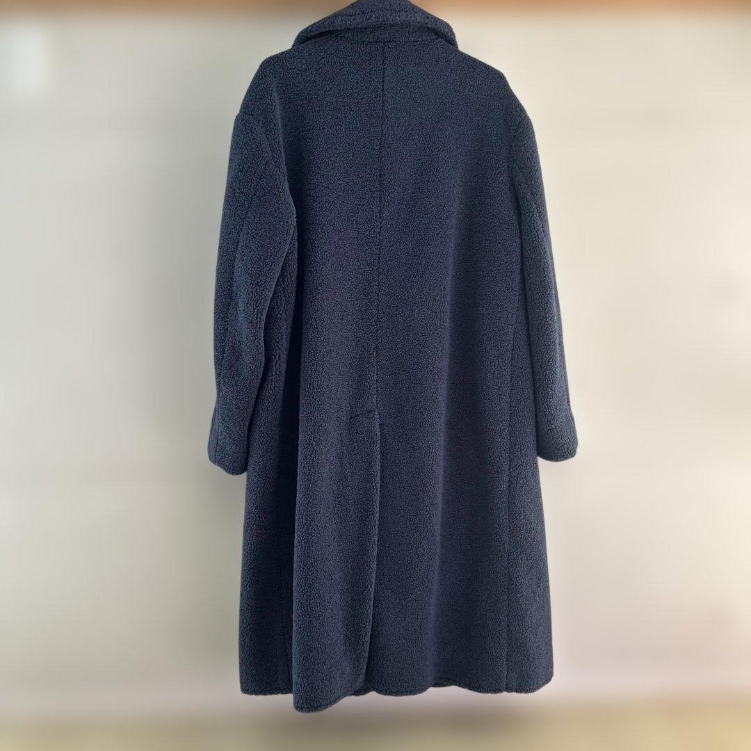 1PIU1UGUALE3 RELAX ダブルブレストボアロングコート