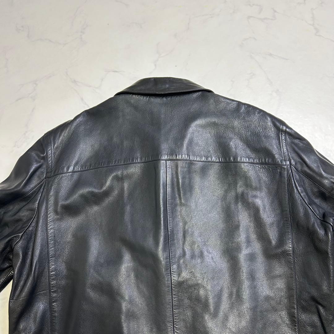 【90s】仏製 アニエスベーオム レザー ドリズラージャケット 黒 riri