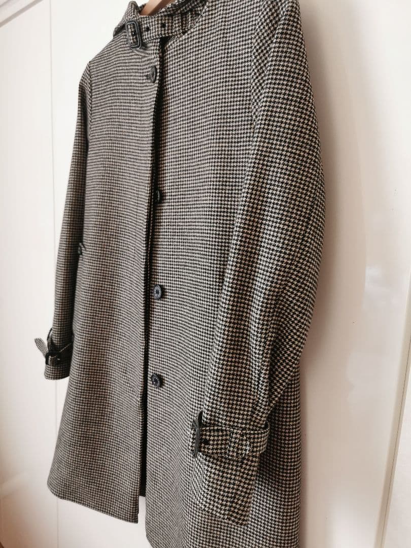 ★MACKINTOSH ★千鳥格子柄 　 　　　★ウールコート ★美品★定価9万