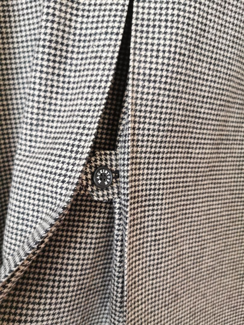 ★MACKINTOSH ★千鳥格子柄 　 　　　★ウールコート ★美品★定価9万
