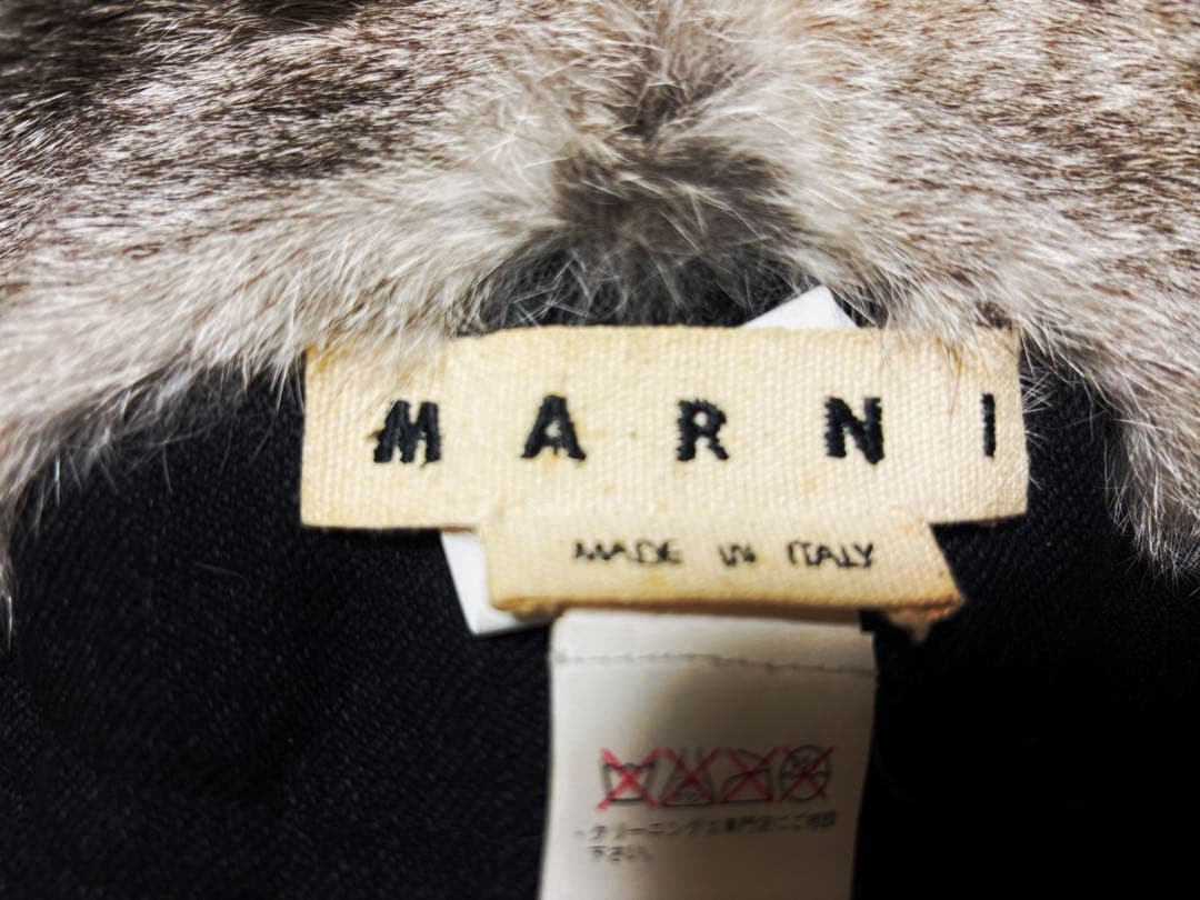 MARNI ラビットファー　ネックウォーマー