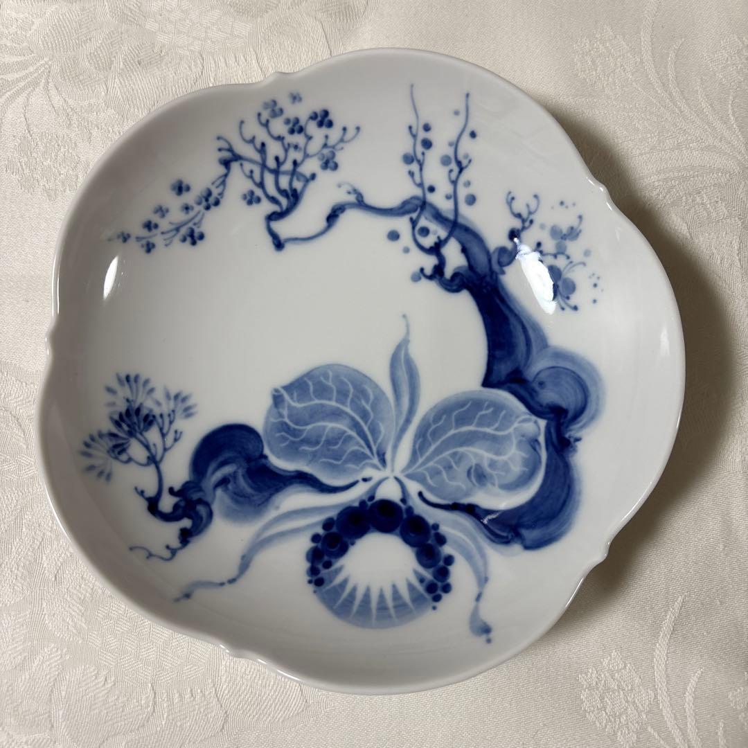 マイセン　ブルーオーキッド　プレート二種