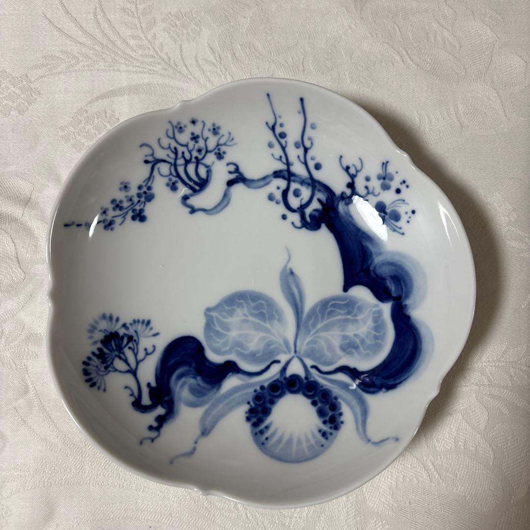 マイセン　ブルーオーキッド　プレート二種