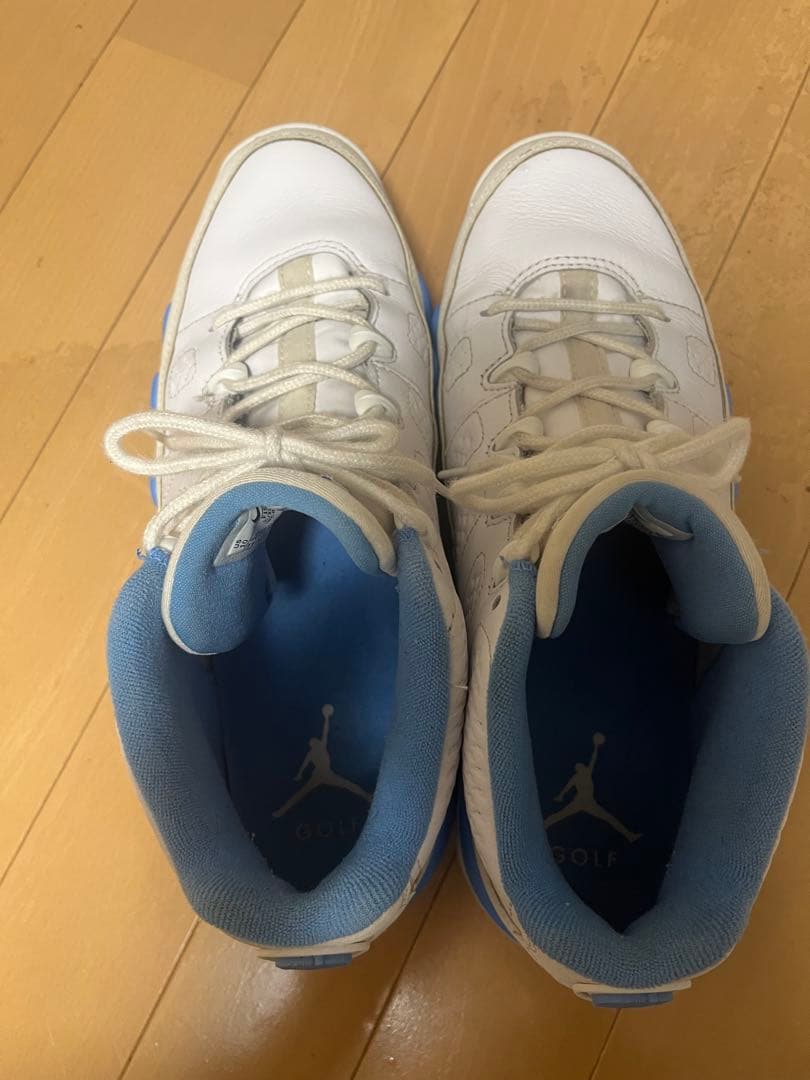 ナイキ　ジョーダン 9 28.0cm ゴルフシューズ　ホワイト　ブルー
