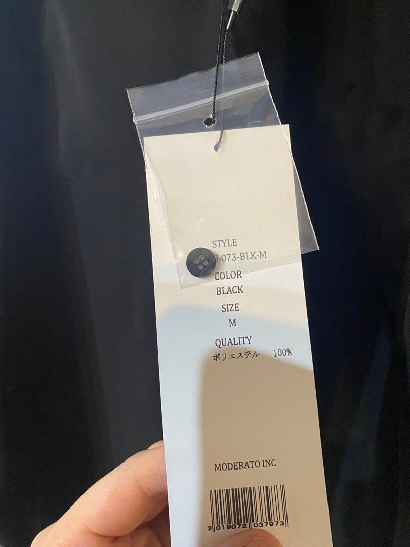 SOEJU ソージュ　ビンテージサテンシャツ　ブラックMサイズ