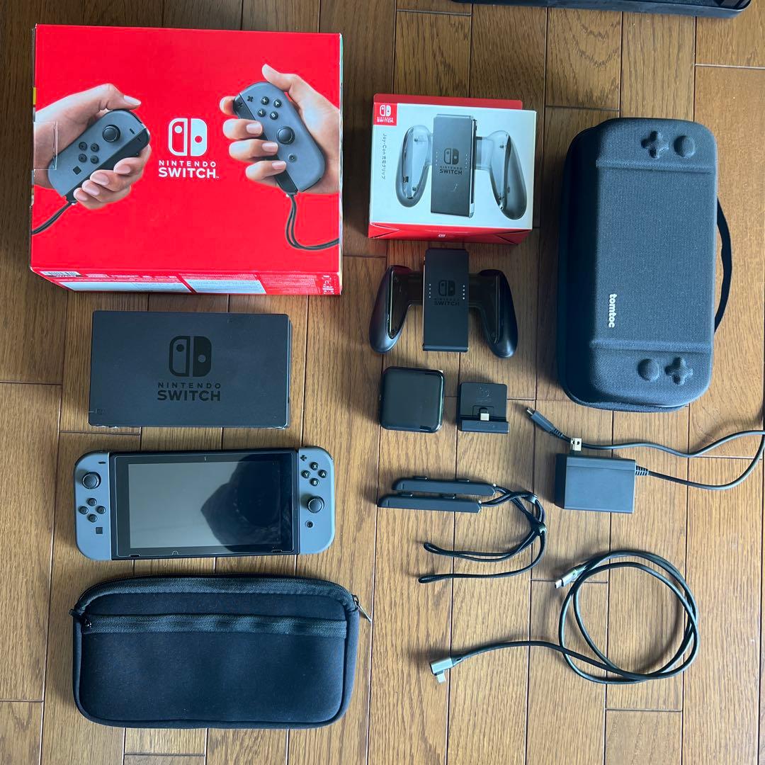 【美品】Nintendo Switch グレー 本体 付属品多数