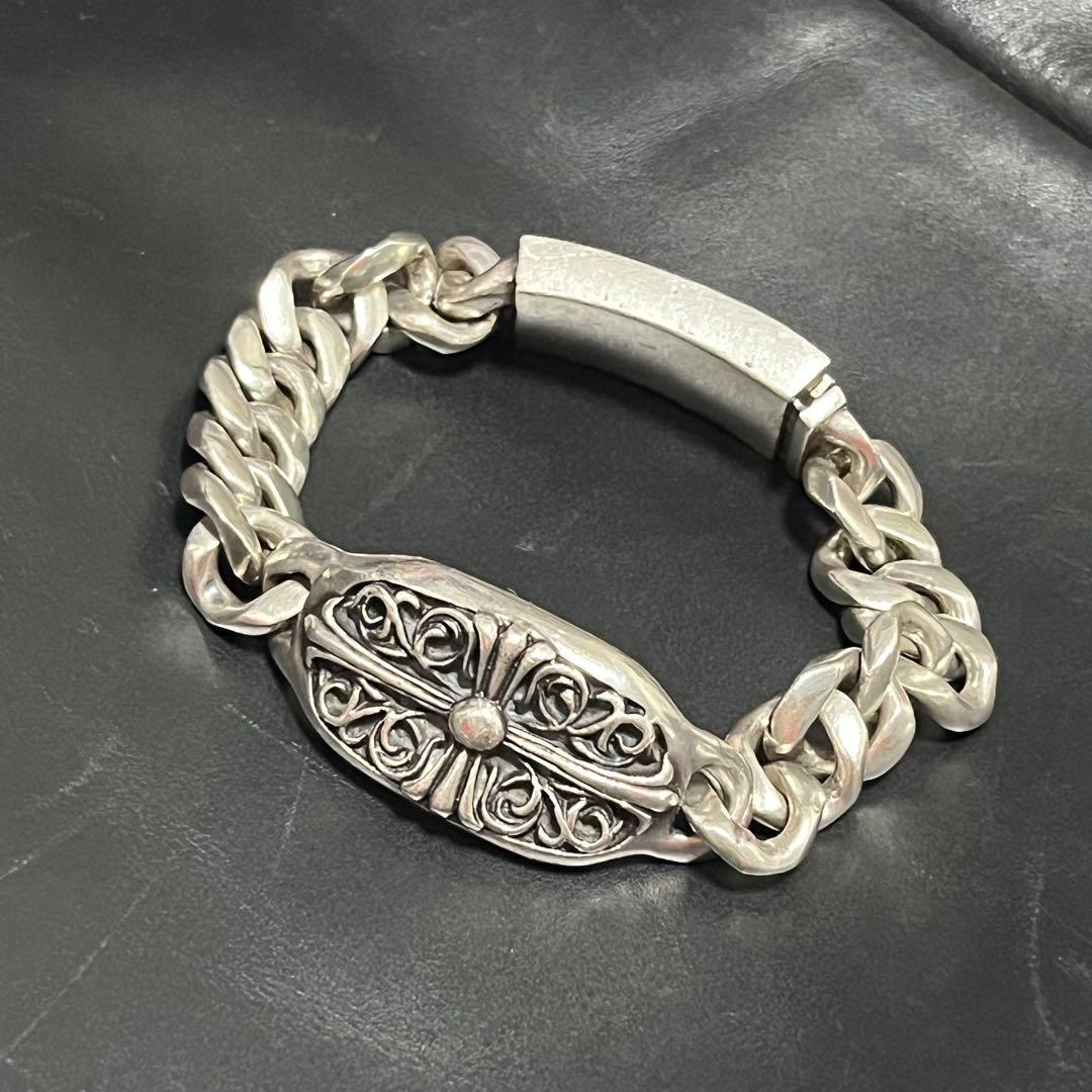 入手困難✨silver 925 オーバークロスモチーフ　ブレスレット 90.5g