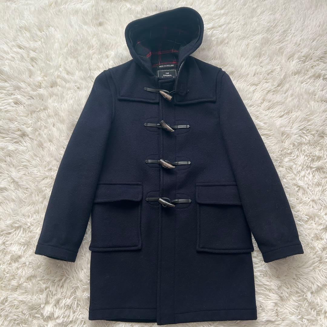 グローバーオール ダッフルコート トグル 英国製 ネイビー ダブルフェイス M