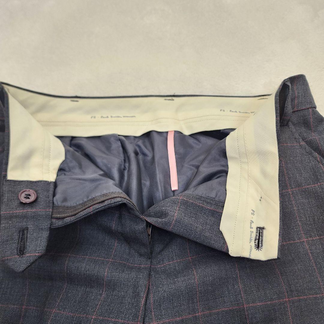 Paul Smith ポールスミス セットアップ スーツ パンツ グレー 裏地赤