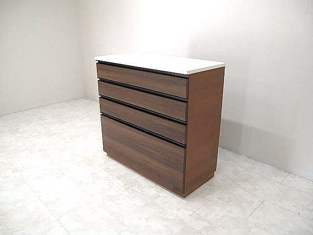 展示品　全段オートクロージングサイドチェスト 　フルスライドレール モダン