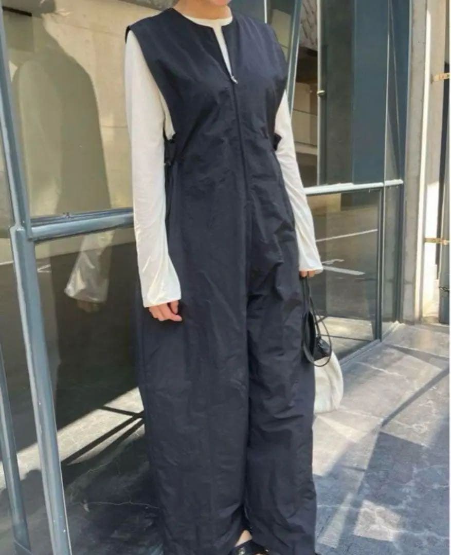 エイチホリック　hholic フロントジッパー　オールインワン　ブラック　38