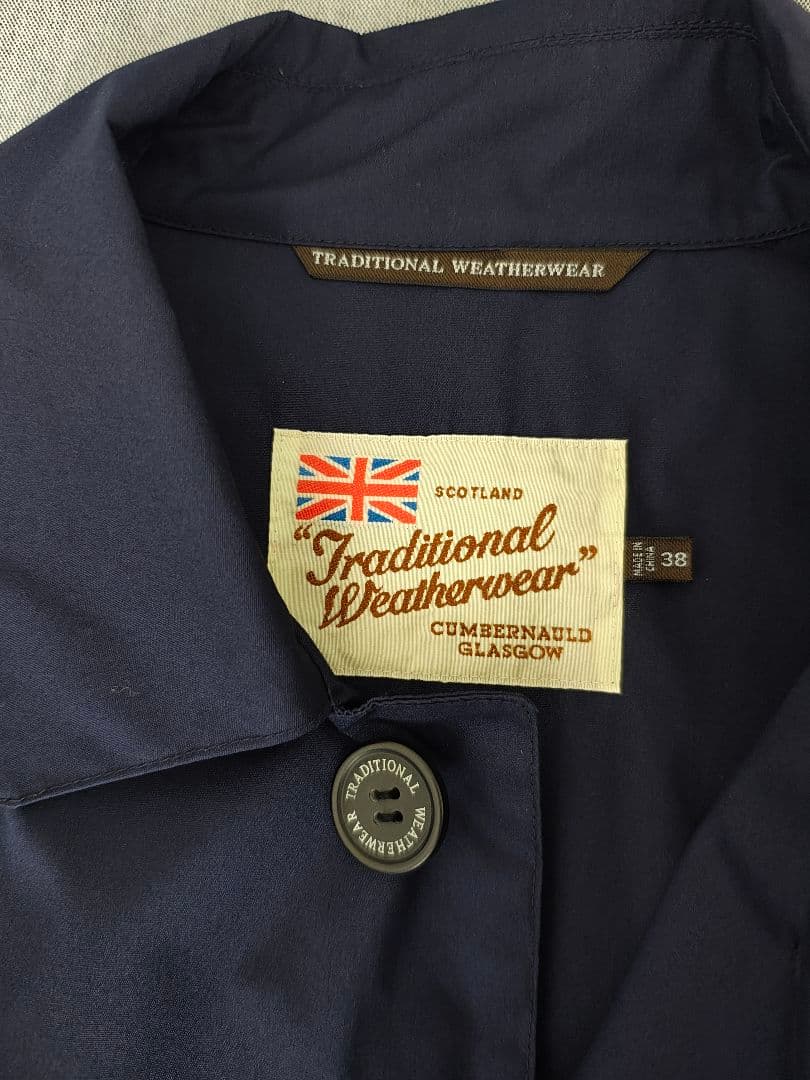 【美品】Traditional Weatherwear ステンカラーコート 38