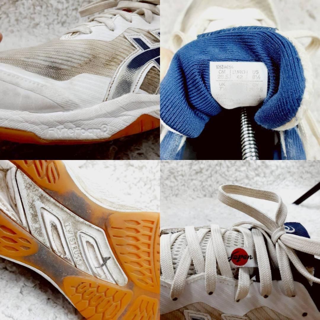 美品 26.5㎝◎asics アシックス バレーボールシューズ 白