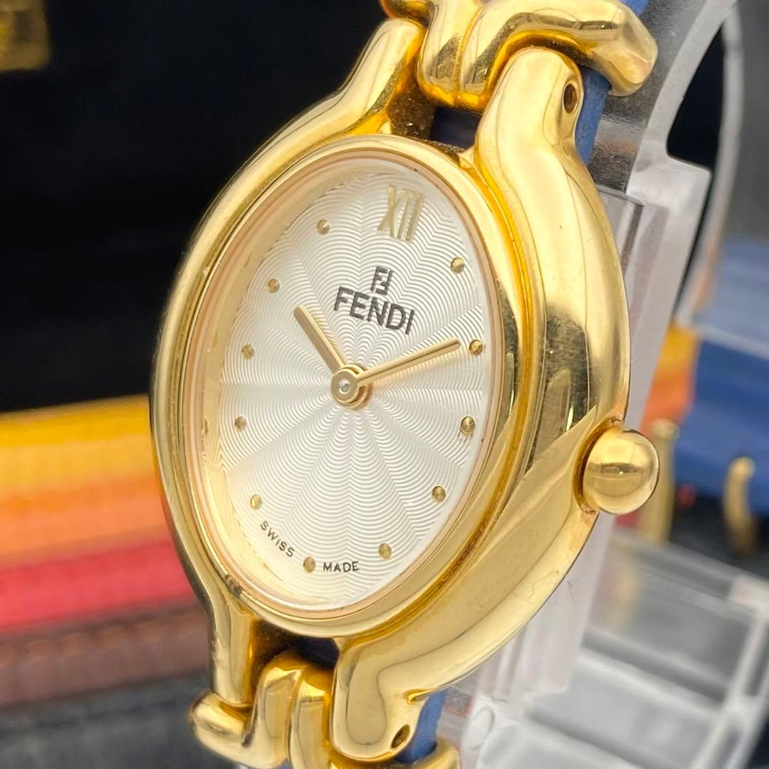 【稼働品】FENDI カメレオン　チェンジベルト 6本　クォーツ 腕時計