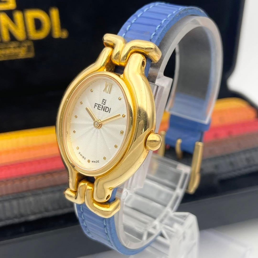 【稼働品】FENDI カメレオン　チェンジベルト 6本　クォーツ 腕時計