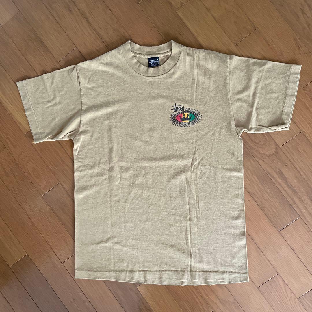 Stüssy ラスタクラウン 黒タグ Tシャツ Lサイズ