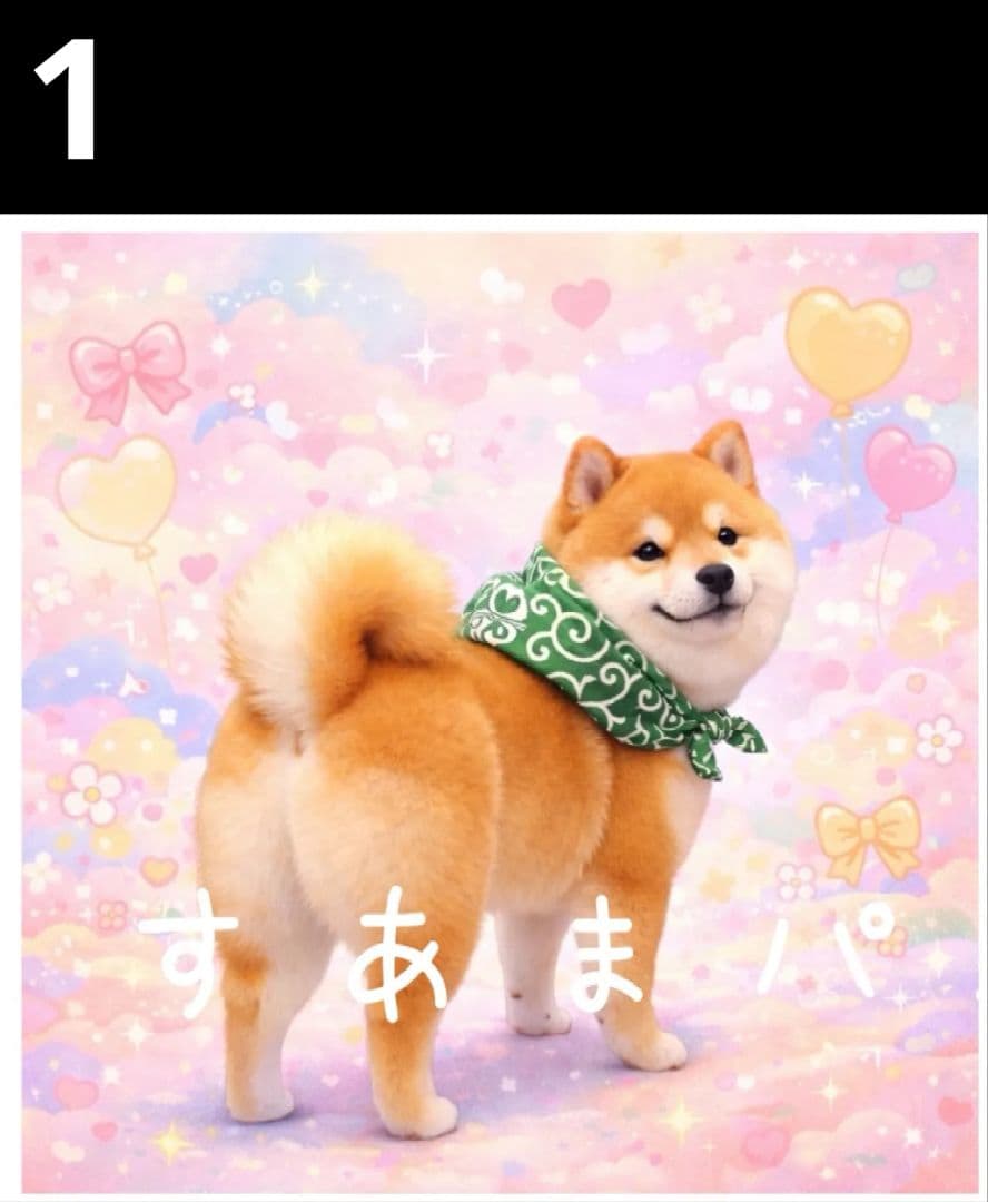 オーダーページ　ハンカチ　84ゆめかわ唐草わんこ柄　ハンドメイド1/28