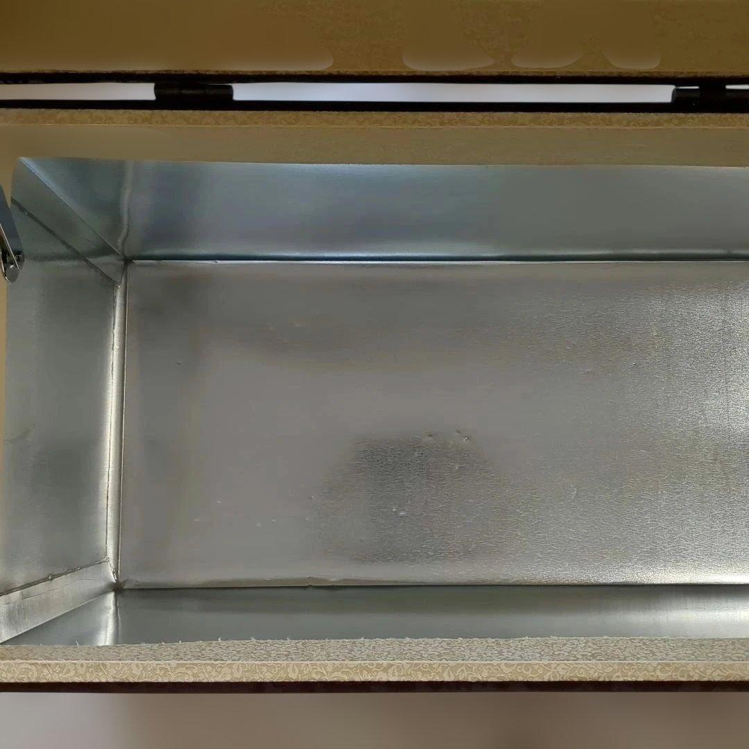 【インテリア茶箱】ウィリアムモリスの生地で作った収納箱　ハンドメイド　大サイズ