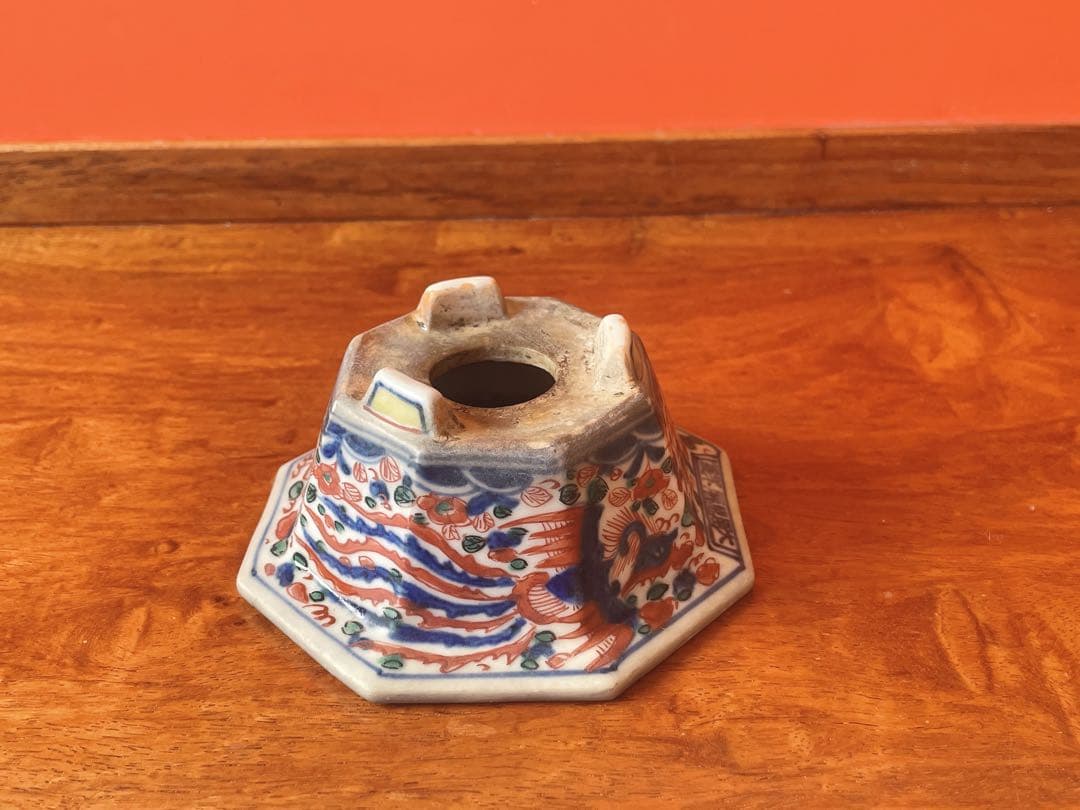 盆栽　大明萬暦年製　色絵雲龍鳳凰　鉢　中国鉢　盆栽小鉢 盆栽鉢 ミニ盆栽