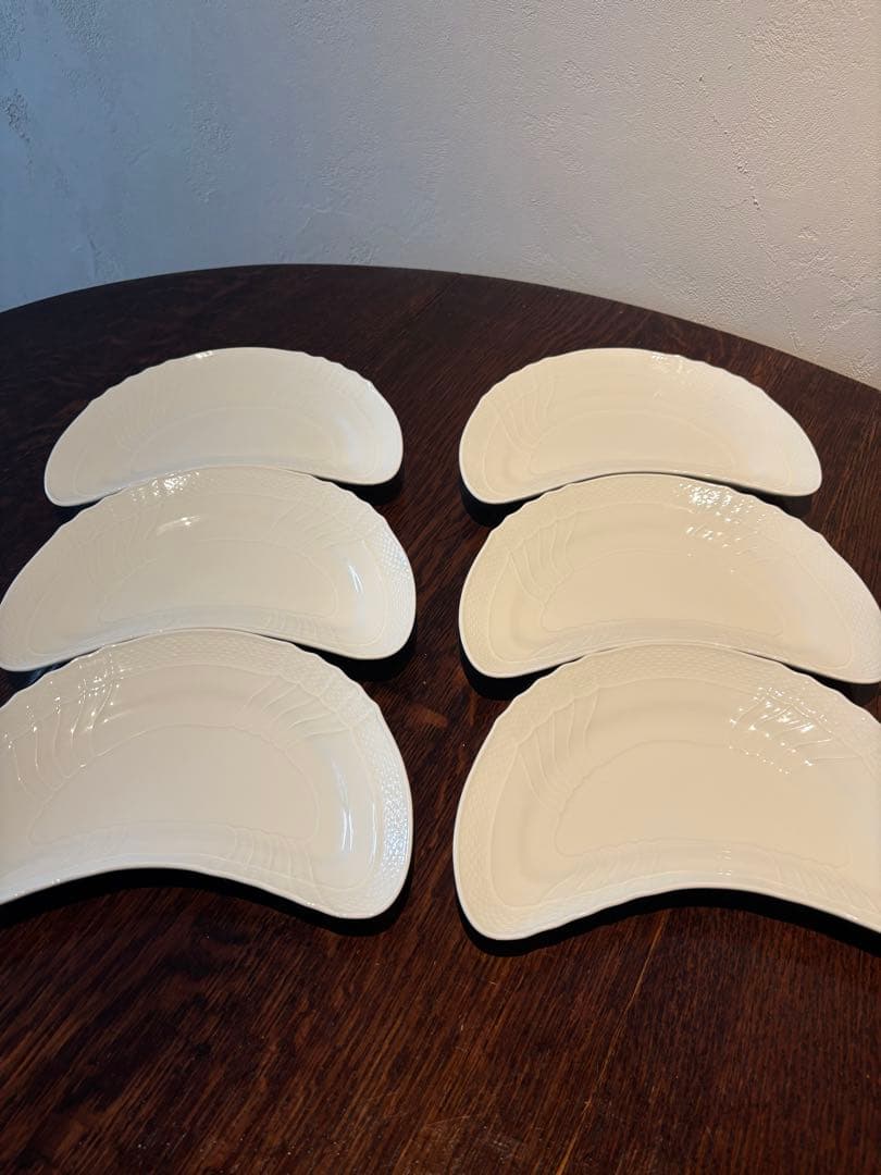 リチャードジノリ　クレセント　6枚セット　三日月　ジノリ　クレッセント