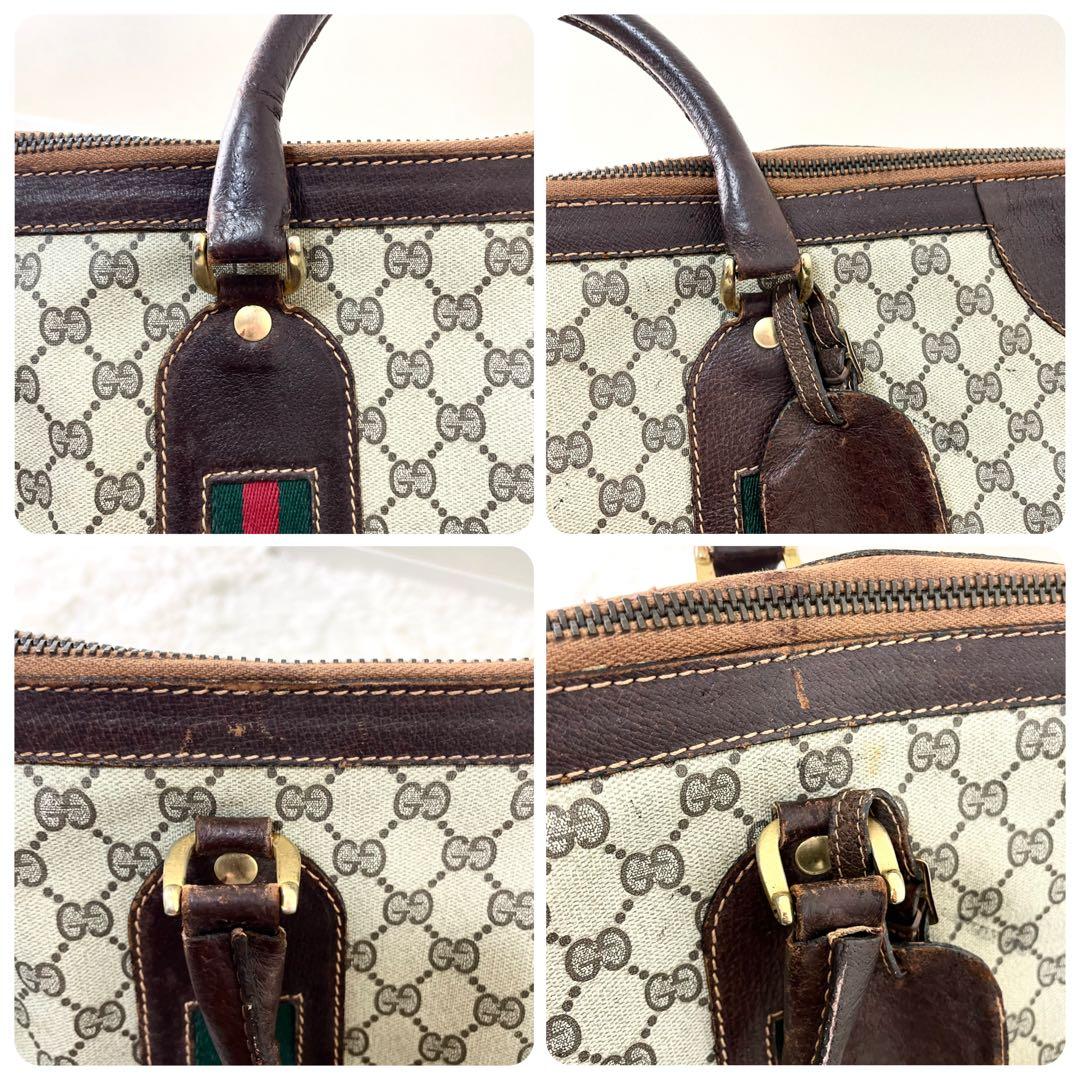 グッチ　GUCCI ボストンバッグ　旅行カバン　大容量　シェリーライン