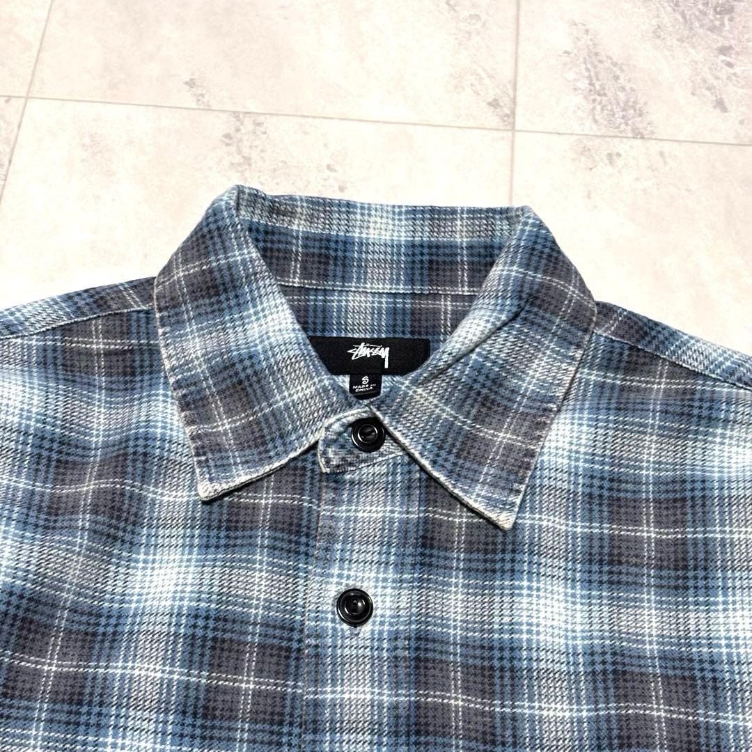 【完売品】stussy DAX PRINTED SHIRT オンブレプリントネル