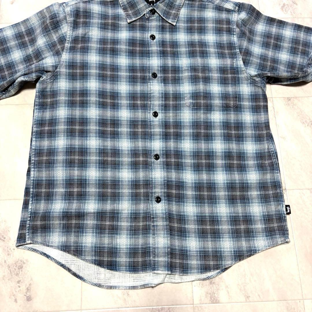 【完売品】stussy DAX PRINTED SHIRT オンブレプリントネル