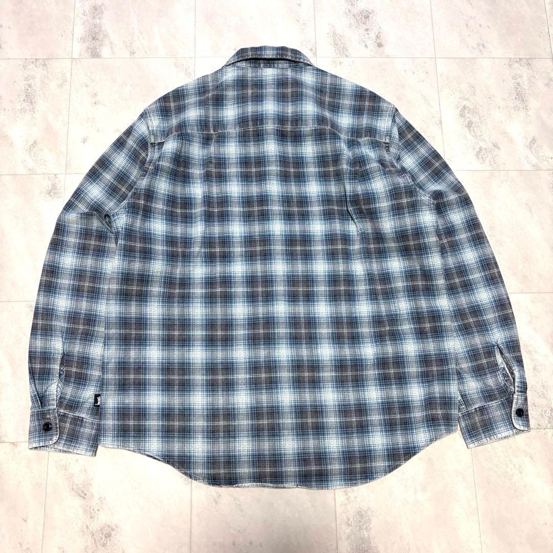 【完売品】stussy DAX PRINTED SHIRT オンブレプリントネル