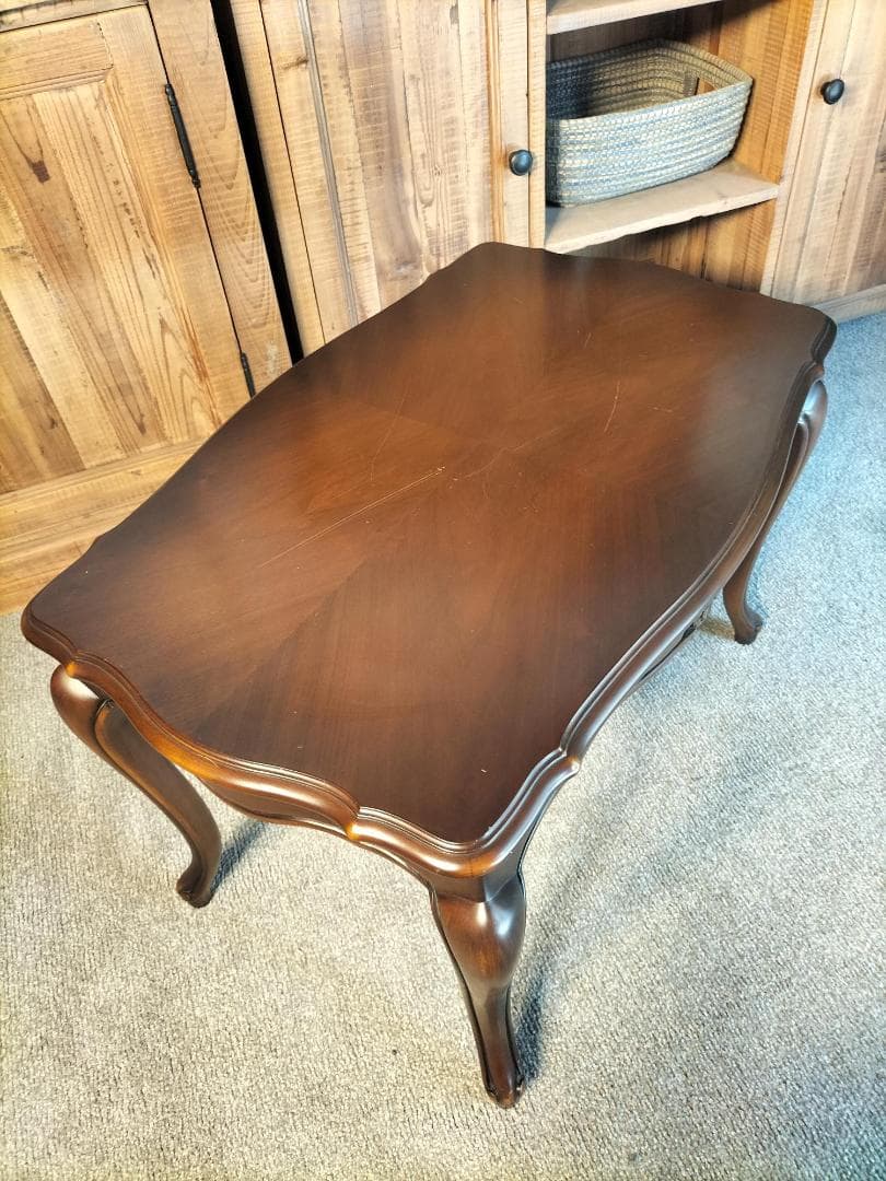 【SALE】カリモク◆センターテーブル◆ルイXV◆中古品(2408A⑧)