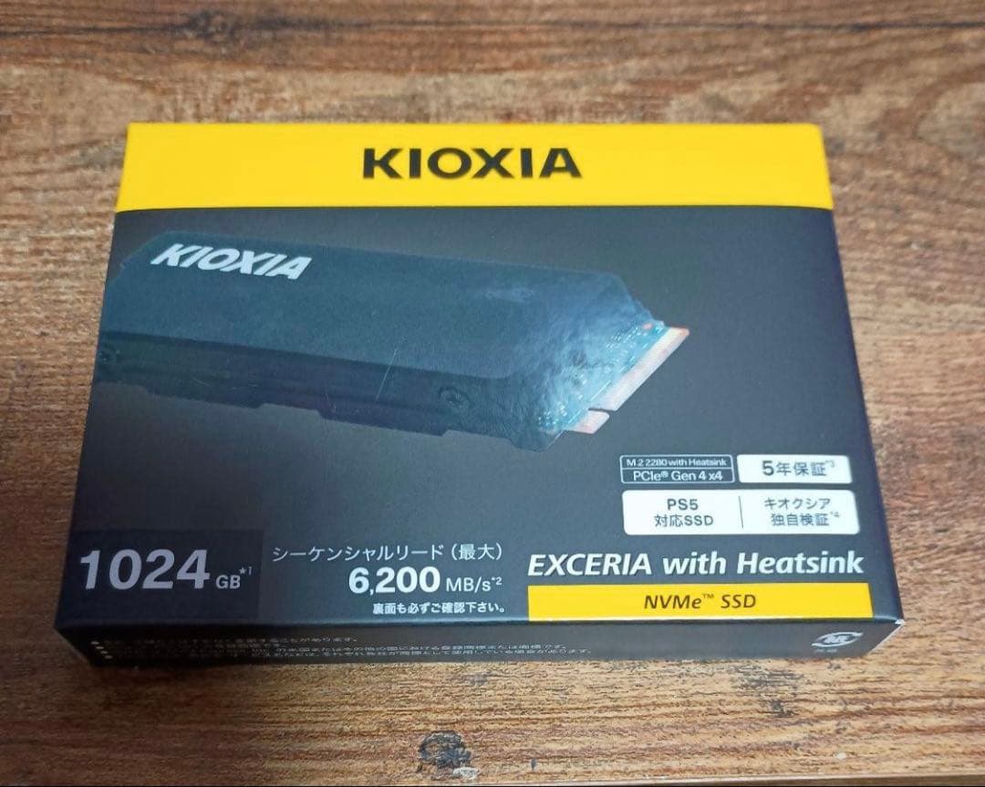 未開封品KIOXIA EXCERIA 1024GB NVMe SSD