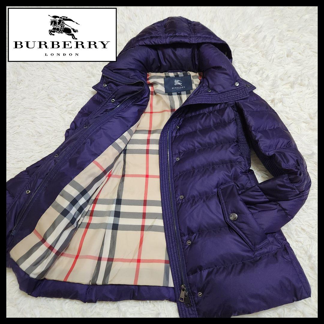 【訳あり極美品】バーバリーロンドン 2WAY ダウンジャケット ノバチェック