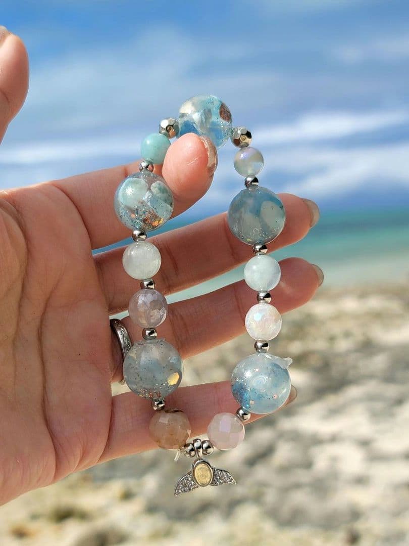 新年限定1点竹富島5つの魂玉お察し下さいブレスレット