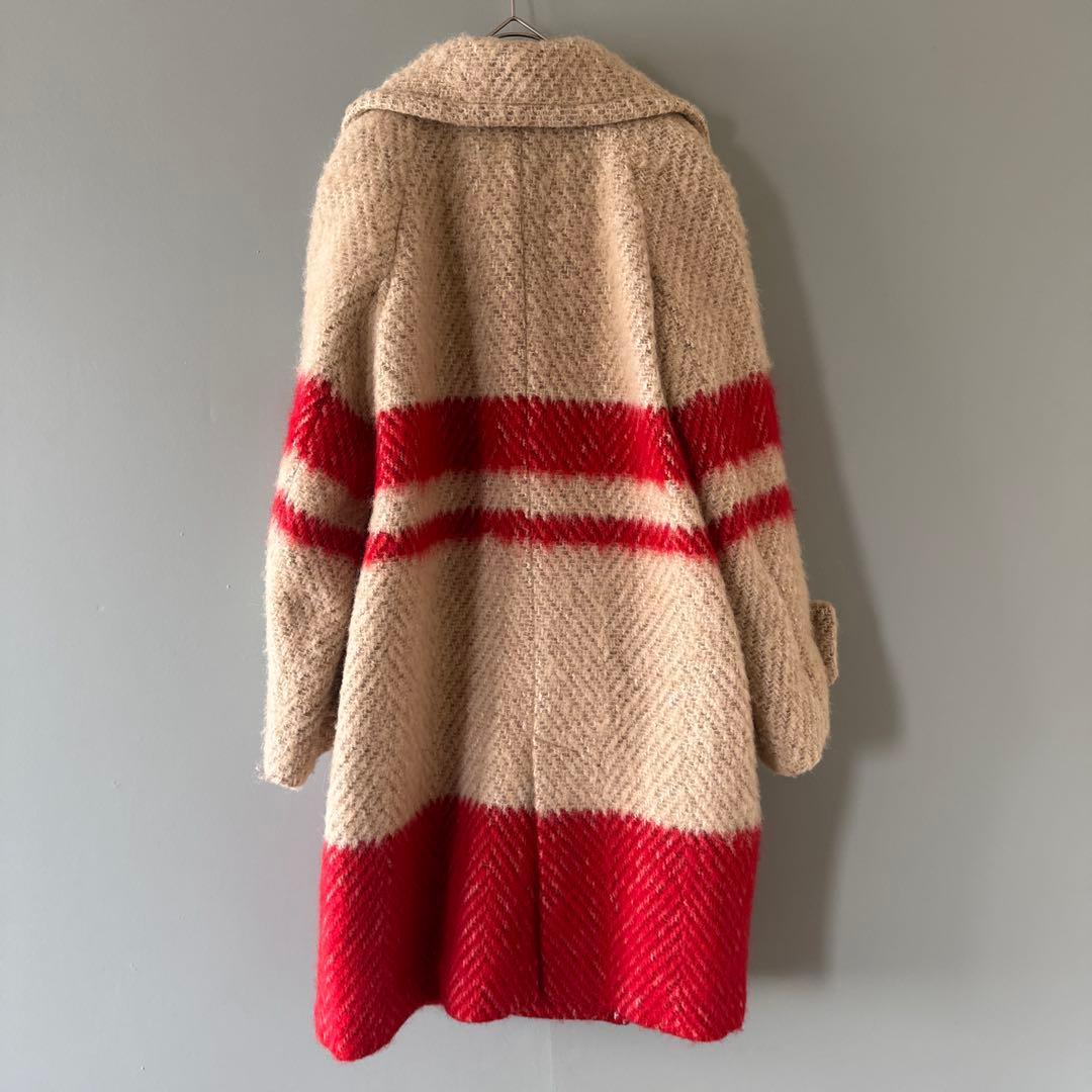 Diagram GRACE CONTINENTALシャギーボーダーコート