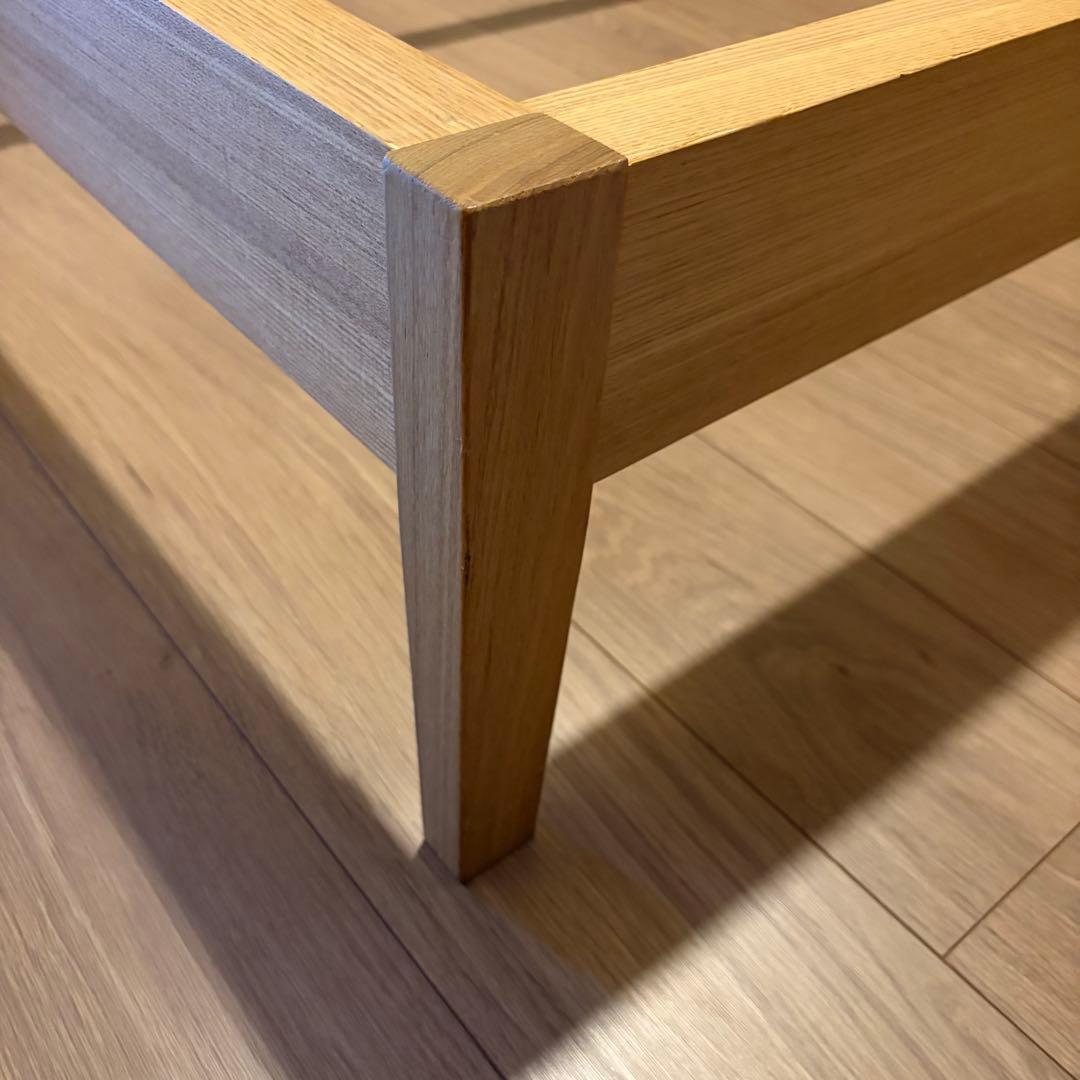 2/8まで限定 無印良品 タモ材 ベッドフレーム ダブル