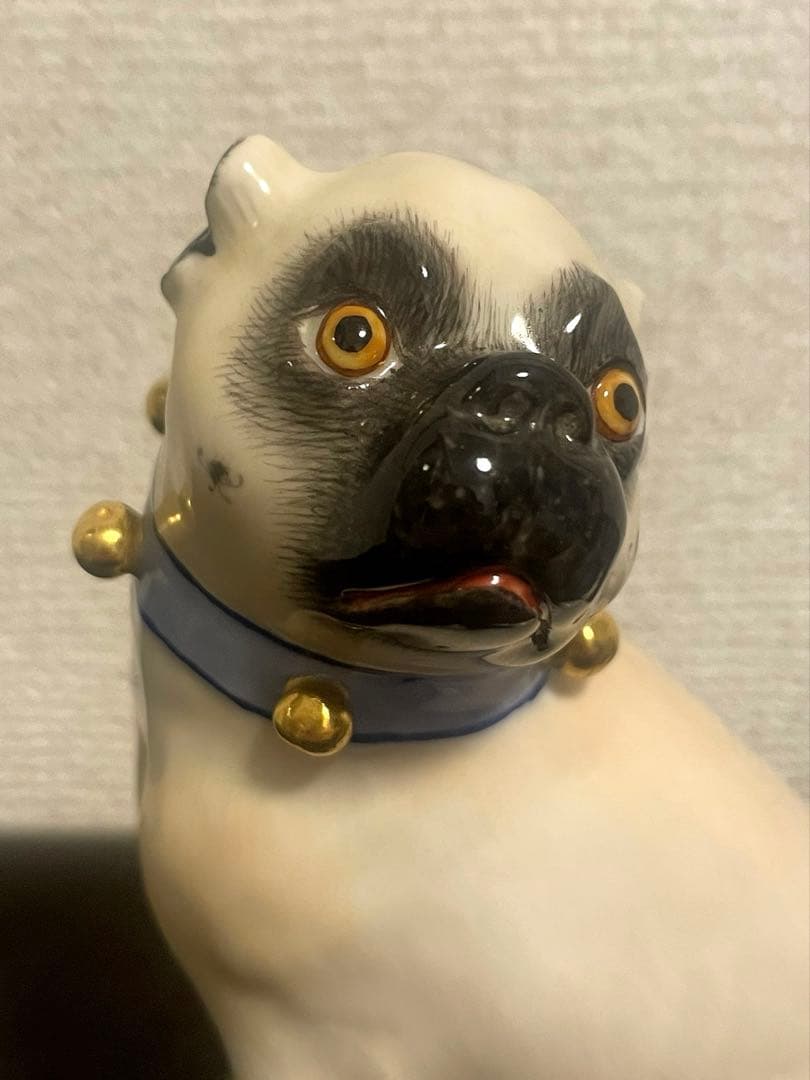 MEISSENマイセン パグフィギュリン 人形 置物 オブジェ 世界最高峰磁器