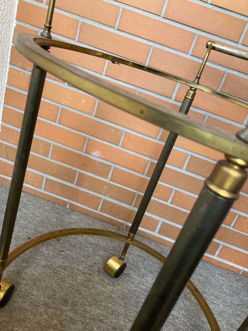 キッチンワゴン　ガーデニング雑貨アンティーク　フラワースタンド　ジャンクガーデン