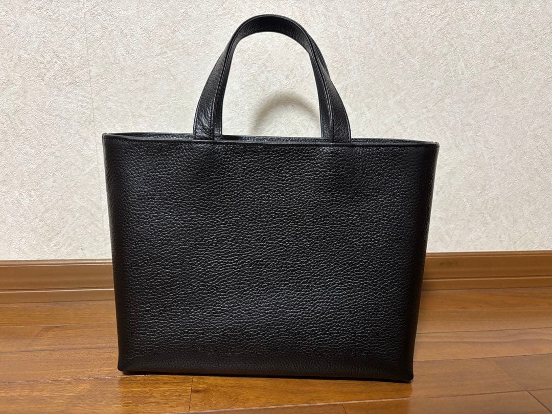 HushTug ハッシュタグ ジップミニトート 姫路レザー ブラック